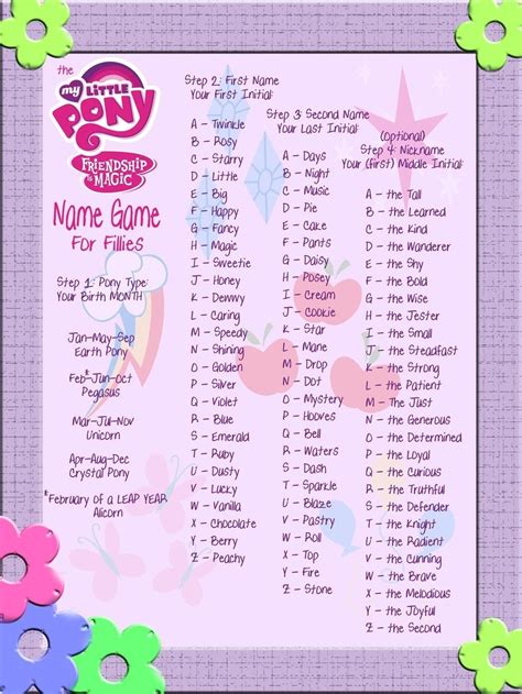 my little pony names|my little pony girl names.